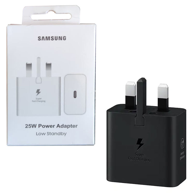 آداپتور شارژر 3 پین برد PD 25W Samsung EP-T2510 Solum پک سفید 2025 ...
