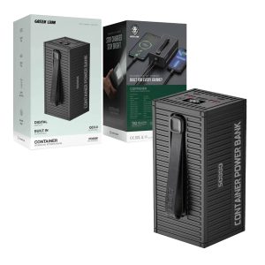 پاوربانک فست 50000mAh کانتینر گرین لاین بهمراه کابل 4کاره Green Lion Container PD20w usb22.5w