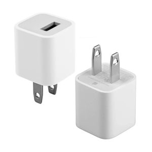 شارژ آیفون 6 و 7 اورجینال 5W A1385 اورجینال پک نایلونی