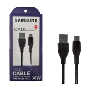 کابل شارژ و دیتا Type-C فست 1 متری 30W کنفی Samsung پک آبی سفید 10 کابل شارژ و دیتا Type C فست 1 متری 30W کنفی Samsung پک آبی سفید