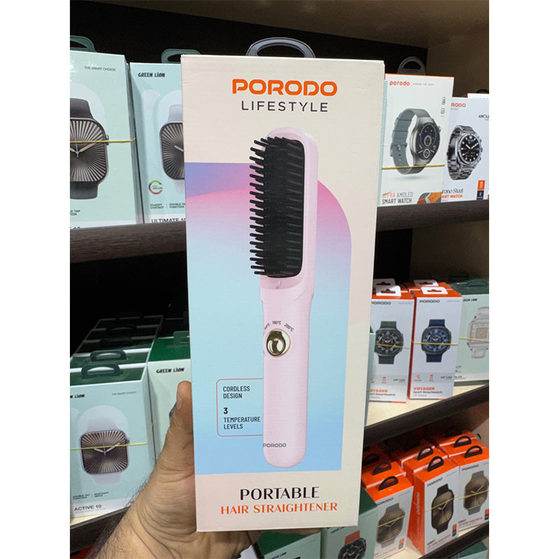 برس حرارتی شارژی مو پرودوPorodo Portable Hair Straightener PDBL118 3 برس حرارتی شارژی مو پرودوPorodo Portable Hair Straightener PDBL118 - Image 3