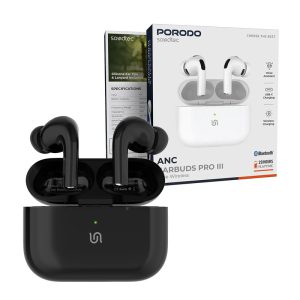 هندزفری بلوتوث پرو3 پرودو مدل porodo soundtec earbuds pro III ANC PD8002 32 هندزفری بلوتوث پرودو مدل porodo soundtec earbuds pro III ANC 3