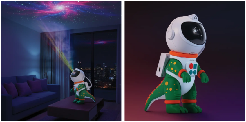 پروژکتور چراغخواب گرین لاین Green Lion Astronaut Night Light Projector 2 download 2