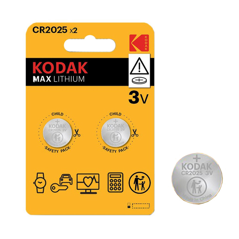 باتری سکه ای Kodak CR2025 بسته 2عددی