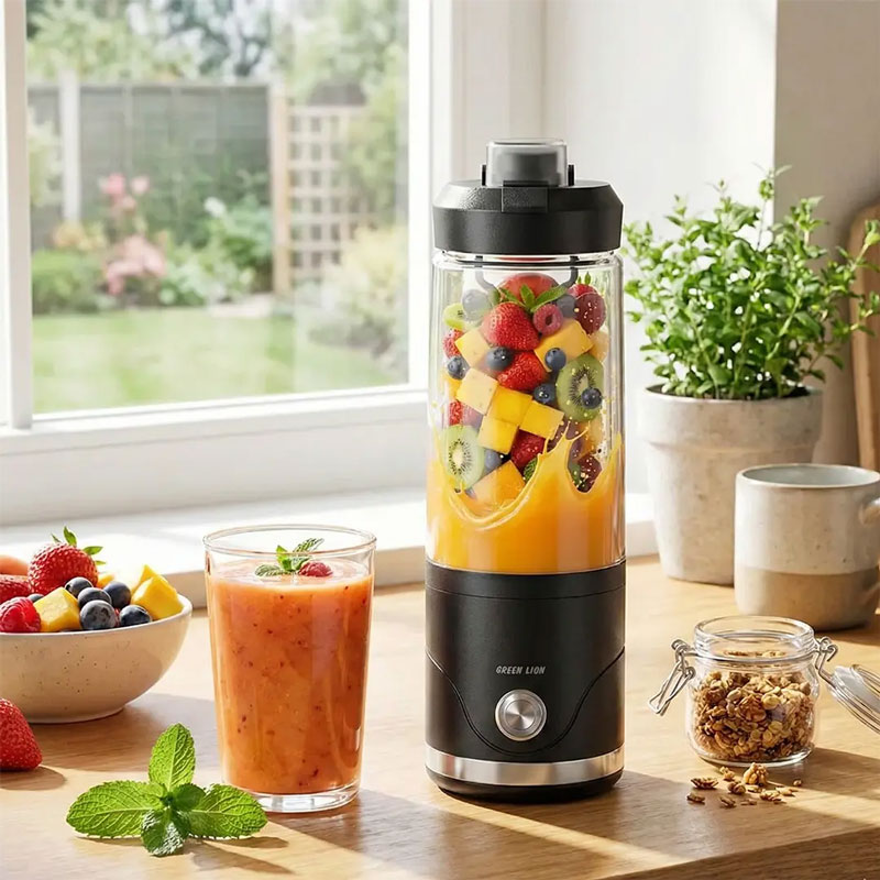 مخلوط کن و بلندر شارژی گرین لاین مدل Green Lion Blend Max portable Juicer GL-JU21 7 خرید مخلوط کن شارژی گرین لاین Blend Max