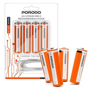 Porodo AA Lithium USB-C Rechargeable PDAA25RB