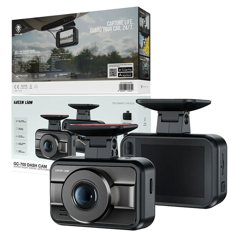 دوربین ثبت وقایع خودرو گرین لاین مدل Green Lion GC-700 Dash Cam GCAM5