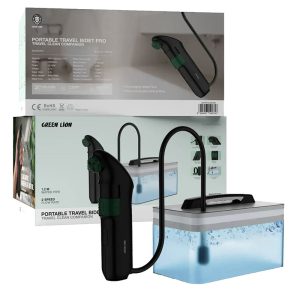 دوش شارژی مخزن دار گرین لاین مدل Green Lion Portable Travel Bidet Pro With Tank GPB 08