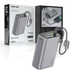 پاوربانک 20000mAH سوپرفست گرین لاین مادرید20 Green Lion Power Bank Madrid20 20000mAH GL PX32
