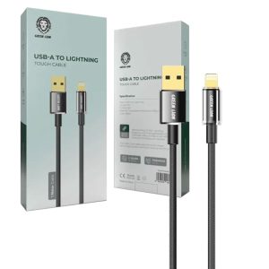 شارژ و دیتا فست Lightning یک متری کنفی Green Lion USB A To Lightning Tough Cable 1M 2