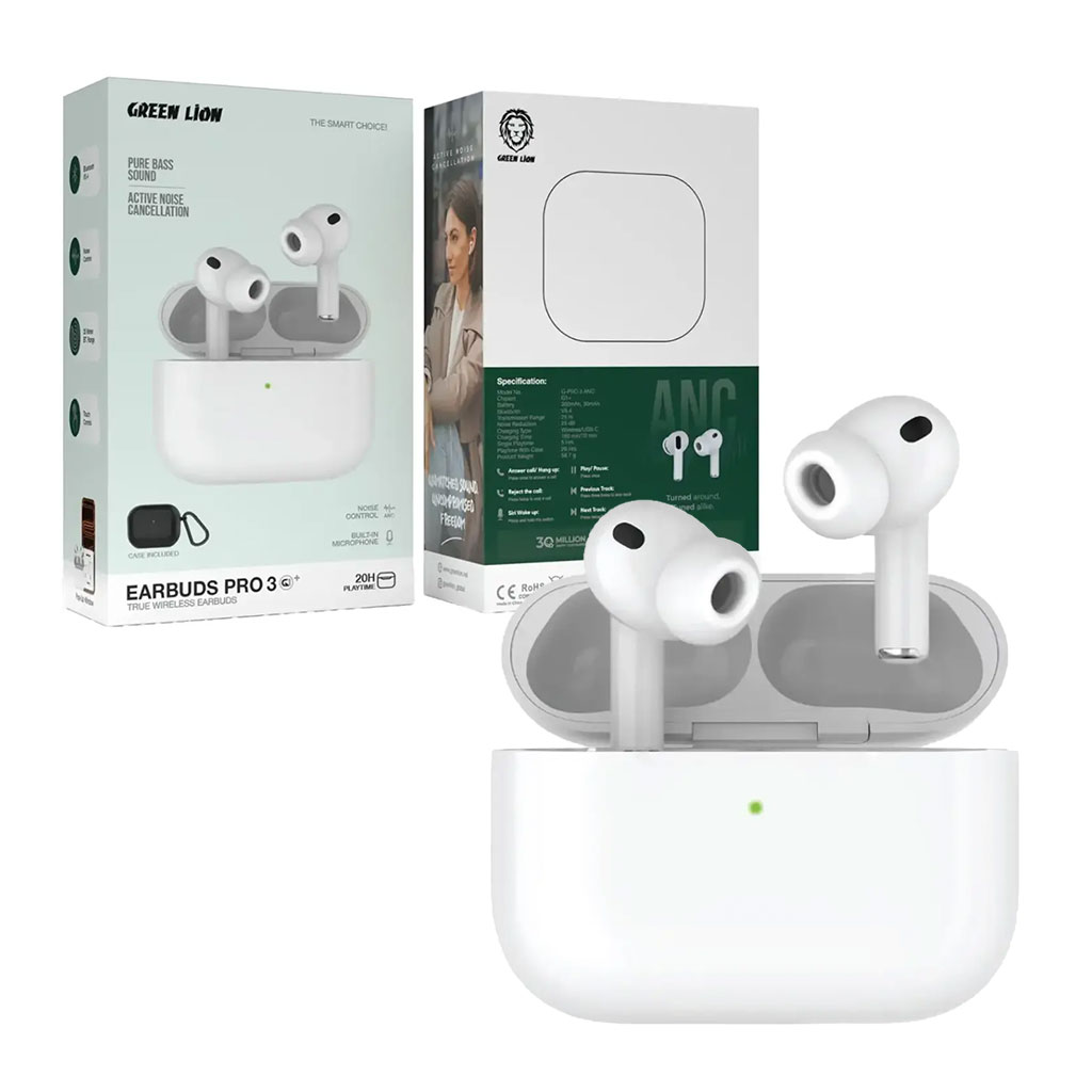 Earbuds-Pro3-ANC-G-PRO3ANC هندزفری بلوتوثی گرین لاین گرین لاین Green Lion Earbuds Pro3 ANC G-PRO3ANC