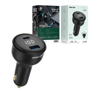 شارژر فندکی 2 پورت PD و QC سوپرفست 100 وات مدل Green Lion Drive Volt Dual Port Car Charger GL-CC28 7 شارژر فندکی Green Lion Drive Volt