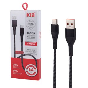 کابل شارژ و دیتا type-c فست 1متری کنفی KM K-s09 4 KM K s09