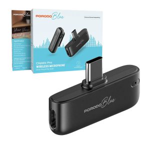 Porodo Blue ClipMic Pro Wireless Microphone