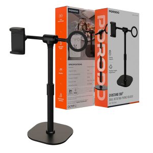هولدرموبایل رومیزی 360 درجه پرودو مدل Porodo Evostand 360° Dual Rotating Phone Holder PDTS18B 8 Porodo Evostand 360° Dual Rotating Phone Holder PDTS18B
