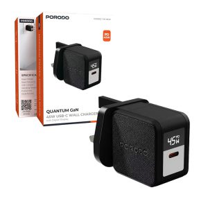 Porodo Quantum GaN 45W USB C Wall Charger