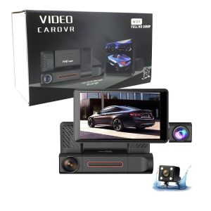 دوربین ثبت وقایع خودرو دارای نمایشگر 4 اینچی و دوربین عقب Video CAR DVR WDR پک مشکی 5 Video CAR DVR WDR پک مشکی