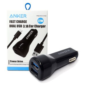 شارژر فندکی دو پورت بهمراه کابل میکرو طرح انکر ANKER A501 9 شارژر-فندکی-دو-پورت-بهمراه-کابل-میکرو-طرح-انکر-ANKER-A501