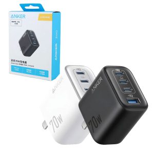 آداپتور شارژر انکر IQ3 سوپر فست 4 پورت 2 پین Anker Zolo charger 70w A121 93 Anker Zolo 70w A121CP11 IQ3