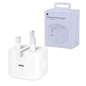 آداپتور شارژر سری 17 اپل 3پین مدل Apple 40w Dynamic power adapter MGTV4B/A A3353 89 Apple 40w Dynamic power adapter MGTV4BA A3353