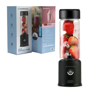 بلندر و مخلوط کن 6 تیغه شارژی پاورولوژی Powerology Rechargeable Juicer and Blender PN6BPJ 2 مخلوط کن قابل حمل پاورولوژی 6 تیغه
