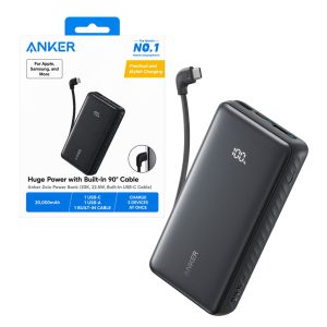 پاوربانک 20000mAH فست انکر مدل Anker A110EH11-22.5w 34 پاور بانک انکر Zolo A110EH11