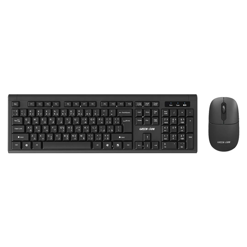کیبورد و موس بیسیم گرین لاین مدل Green Lion GKM-200 Wireless keybord and mouse 6 کیبورد و موس بیسیم Green Lion مدل GKM-200 - دیجی کالا