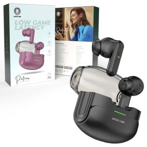 هدفون_بلوتوث_2گوشی+استند_شارژ__Green_Lion_EarBuds_Patras هندزفری Green Lion Patras