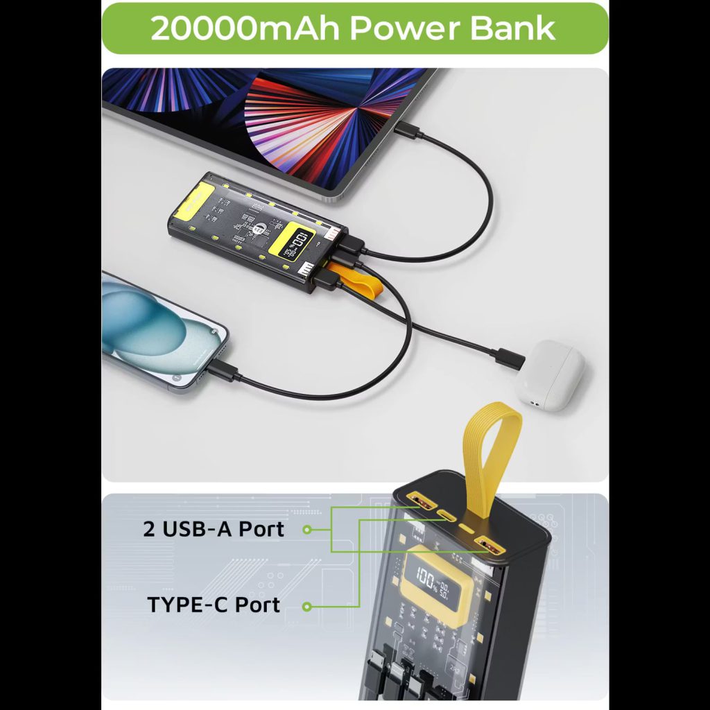 پاوربانک Green Lion Transparent Pro 20000mAh PD 20W