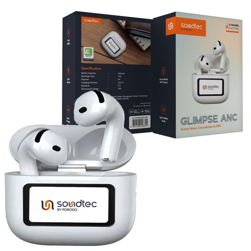 Porodo-Soundtec-Glimpse-ANC-1 هدفون بلوتوثی Porodo Soundtec Glimpse ANC هدفون بیسیم پرودو مدل soundtec limited هدفون soundtec هدفون anc max هندزفری بلوتوثی پرودو مدل porodo guide anc