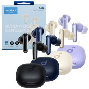 هدفون بلوتوث 2 گوشی+استند شارژ Anker soundcore P40i ANC-گارانتی 27 هدفون بلوتوثی Anker P40i