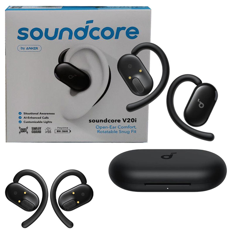 anker-soundcore-v20i-2 هدفون_بلوتوث_2گوشی+استند_شارژ_القایی_Anker_V20i