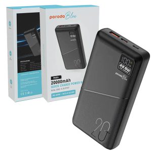 porodo blue lcd 22.5W pdqc 20000mah