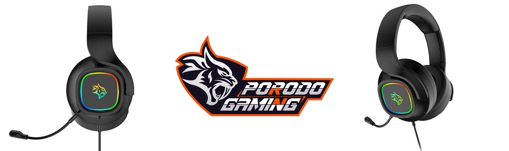 قیمت هدفون گیمینگ پرودو مدل Porodo Gaming PDX418 با نور RGB