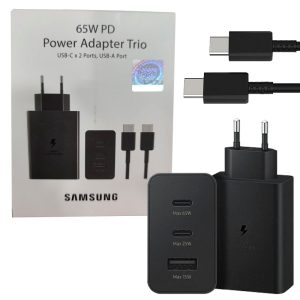 خرید شارژر دیواری با کابل Samsung 65W اصلی مدل EP-T6530