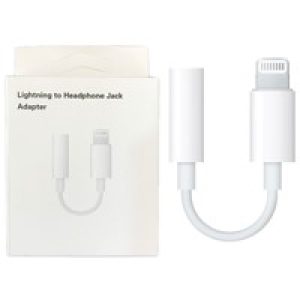 تبدیل Lightning به جک مادگی 3.5 میلی متری پک سفید 12 تبدیل_Lightning_به_جک_3.5_میلی_متری_پک_سفید