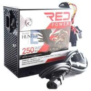 Power_Supply_کلیددار_با_کابل_برق_RED_250W_Hunter