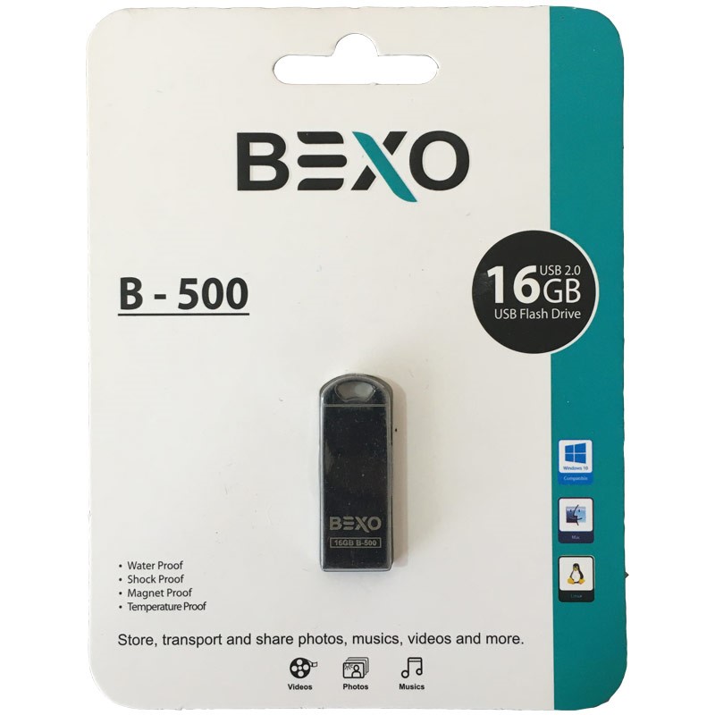 فلش 16 گیگ Bexo B-500 1 فلش_16_گیگ_Bexo_B-500_Silver