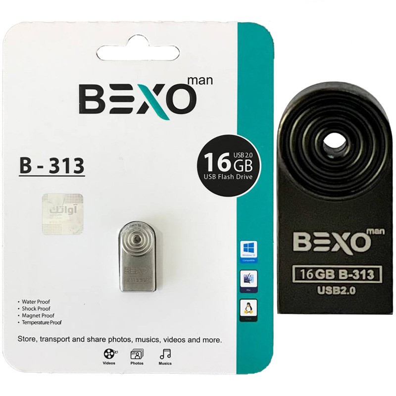 فلش 16 گیگ Bexo B-313 1 فلش_16_گیگ_Bexo_B-313__Silver