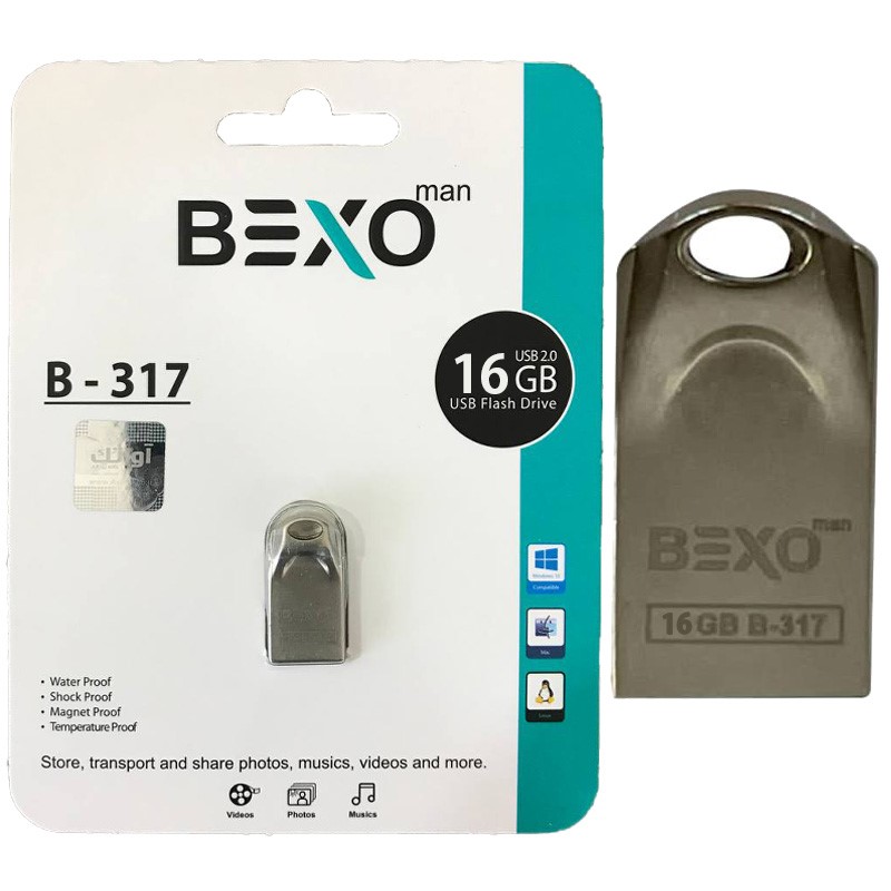 فلش 16 گیگ Bexo B-317 2 فلش_16_گیگ_Bexo_B-317_Silver