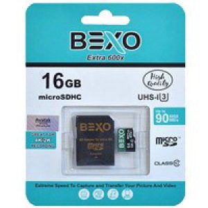 مموری_16_گیگ_Bexo_C10_U3_90_MB/S_600X+Adapter