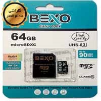 مموری 64 گیگ Bexo C10 U3 90 MB/S 600X+Adaptor 1 مموری_64_گیگ_Bexo_C10_U3_90_MB/S_600X+Adaptor