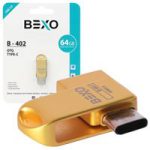 فلش_64گیگ_Bexo_B-402_USB3_OTG_Type-C_Gold