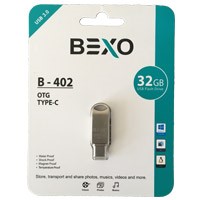 فلش_32گیگ_Bexo_B-402_USB3_OTG_Type-C_Silver فلش_32گیگ_Bexo_B-402_USB3_OTG_Type-C_Silver