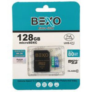مموری_128_گیگ_Bexo_C10_U1_80_MB/S_533X+Adaptor