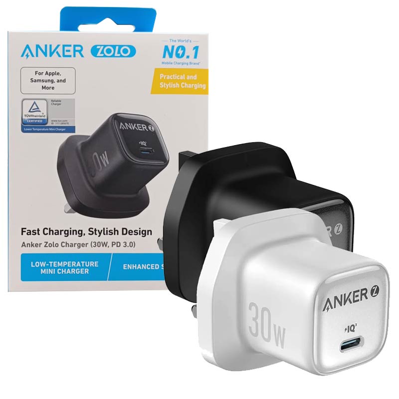 آداپتور شارژر 3پین با خروجی Anker Zolo charger A2698K11 30w IQ3 PD 3.0 1 معرفی کامل آداپتور شارژر انکر 30 وات Zolo A2698K11
