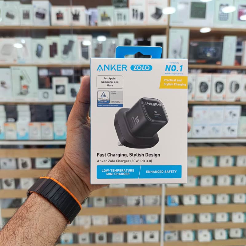 آداپتور شارژر 3پین با خروجی Anker Zolo charger A2698K11 30w IQ3 PD 3.0 4 آداپتور شارژر 3پین با خروجی Anker Zolo charger A2698K11 30w IQ3 PD 3.0 - Image 4