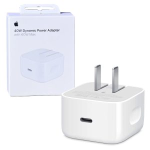 شارژر سری 17 اپل 2پین مدل Apple 40w Dynamic power adapter MGKN4AM A A3351 گارانتی 4