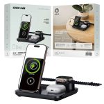 استند شارژ وایرلس مگ سیف گرین لاین مدل Green lion 3in1 wireless charger Gl ws2 3