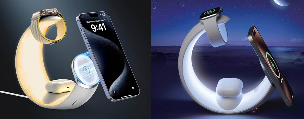 قیمت شارژ وایرلس 4 در 1 مون گرین لاین Moon Charge 4 In 1 Wireless Charger ایستگاهی برای شارژ تمام دستگاه‌های شما